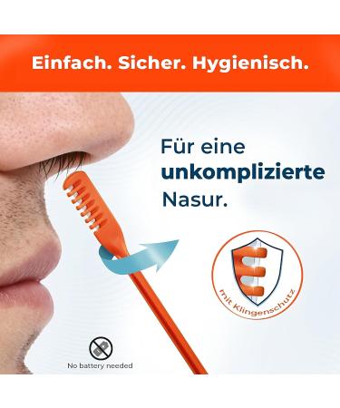 Silkslide Nasal Hair Trimmer - 12-Piece Set for Men & Women | Battery-Free Nose Hair Razor | Hygienically Made in Germany - Buy Online on GoSupps.com