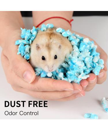 BUCATSTATE Paper Bedding 1KG - Dust-Free Absorbent Pet Litter for Small Animals (Blue) | Guinea Pig, Rabbit, Hamster Bedding Pellets - Odor Control - Buy Online on GoSupps.com