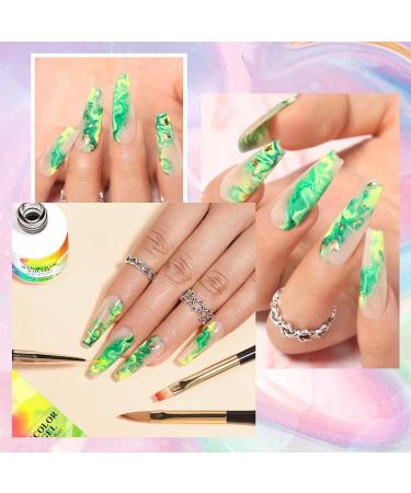  Hogvinnatil Clear Gel Nail Polish | 15ml Water-Based Blossom Top Coat for Girls Diffusion Effects Compact Lightweight UV Nail Polish for Travel Outdoors Home and Travel - Buy Online on GoSupps.com