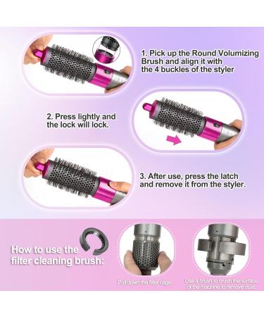 YTCHYYSK Round Volumizing Brush Attachment for Dyson Airwrap | Limp Hair Volumizer Tool with Filter Cleaning Brush | Compatible with Part No. 969489-01 970750-01 - Rose - Buy Online on GoSupps.com