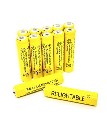 400mAh AAA NiCd 1.2v Rechargeable Batteries Garden Solar Ni-Cd NiCd Light LED U (12)