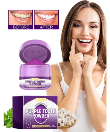 Purple Teeth Whitening Powder | Effective Tooth Whitening & Bleaching | Enhance Your Smile with Visible Results - Buy Online on GoSupps.com