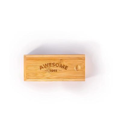 YOGABODY Naturals Toe Spreaders & Separators: Fast Pain Relief from Hammertoe & Bunions - 2 Pairs in Stylish Wooden Box - Buy Online on GoSupps.com