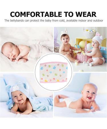 3Pcs Cotton Baby Belly Band - Newborn Umbilical Cord Protection | Pink Waist Support - Buy Online on GoSupps.com