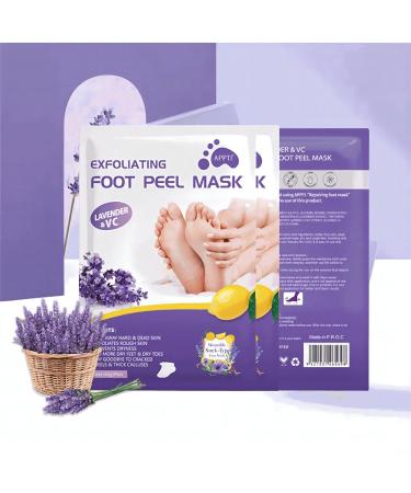 5 Pair Foot Mask - Intensive Peeling & Moisturizing Socks for Dry & Cracked Feet | Foot Spa Treatment for Men & Women - Buy Online on GoSupps.com