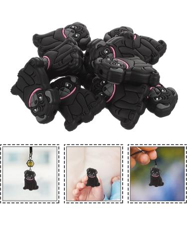SEWACC 10pcs Cute Animal Dog Silicone Loose Beads - Teething Beads for Crafts - Buy Online on GoSupps.com