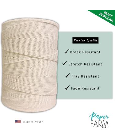 Durable 8/4 Warp Yarn Spool - Natural/Off White (800 Yards) | Ideal for Weaving Tapestry Rug Blanket - High-Quality Loom Warping Thread - Buy Online on GoSupps.com