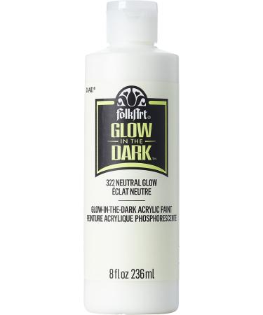FolkArt Glow in The Dark Acrylic Paint 8 oz Neutral 8 fl oz