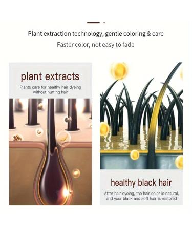 Black Hair Dye Shampoo - 4 in 1 Gray Coverage for Men & Women | Natural Plant-Based Formula | 500ml - Buy Online on GoSupps.com