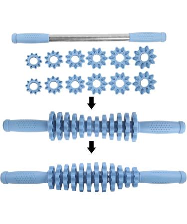 Blue Massage Roller Stick - Deep Tissue Muscle Relief Device for Sore Muscles | Ideal for Gym & Home Exercise - Buy Online on GoSupps.com