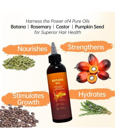 Duqulle Rosemary scalp and hair strengthening oil hair growth oil nutritious and voluminous with pumpkin oil and castor oil natural care for all hair types thicker hair filling 118 ml - Buy Online on GoSupps.com