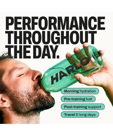 Harlo Electrolytes Powder Stick Packs 3-in-1 High Sodium Hydration for Intense Training | with Creatine & Collagen | Zero Sugar | Salty by Design | Raspberry Salt (15 Stick Packs) - Buy Online on GoSupps.com