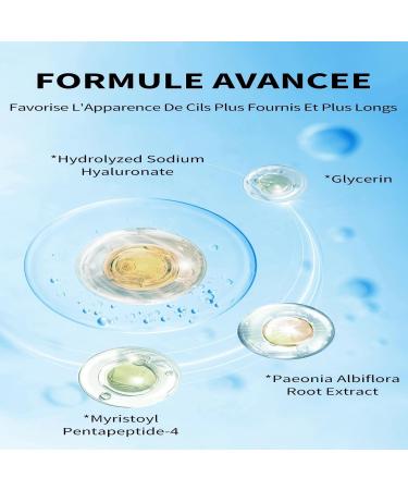 Lash Serum for Eyelash Growth Advanced Formula with Plant Extracts & Hyaluronic Acid for Longer Thicker & Fuller Looking Lashes Gentle Vegan & Cruelty-Free Eyelash Enhancing Serum Blue - Buy Online on GoSupps.com