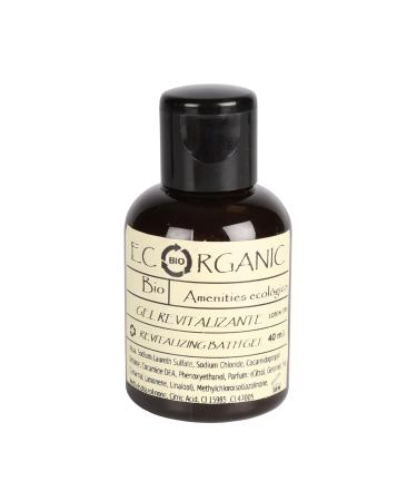 MAXIMA AMENITIES Ecoorganic Pack of 24 Energizing Shower Gel Bottles 40ml - Sustainable Amenities for Hotels - Shower Gel - Body Wash