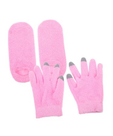 Healeved 1 Set Socks for Women Foot mask Soft Comfortable moisturizing Gloves Hand mask Girl Child Miss Touch Screen Women's Female moisturizing Gloves Women moisturizing Gloves 20.00X15.00X1.20CM