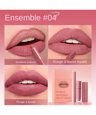  gifyym Lip Pencil and Lipstick Set 3 Long-Lasting Nude Lip Pencils | Highly Pigmented Velvet Lip Gloss Makeup Set | Natural Makeup Kit for - Buy Online on GoSupps.com