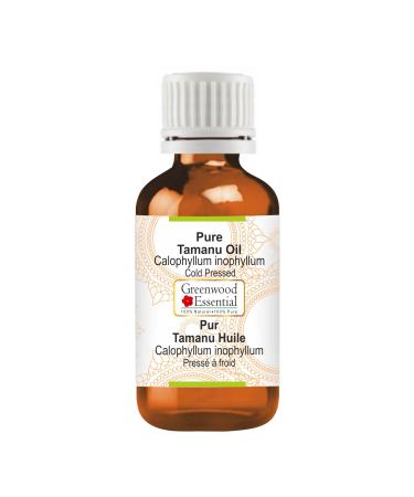 Greenwood Essential Naturreine Tamanu Oil (Calophyllum inophyllum) Natural -pure therapeutic quality cold -pressed 30ml (1 oz) pure Tamanu oil 30 ml (1 Pack)