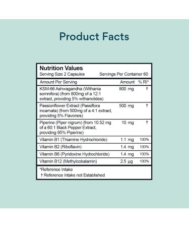 Bettervits Ashwagandha | KSM-66 | High Strength 800mg | with B-Vitamins | Anxiety Mood & Stress - Buy Online on GoSupps.com