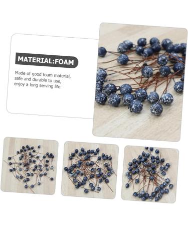 ABOOFAN 100pcs Simulation Blueberry Decoration Red Berry Branches Faux Blueberries Stems Artificial Christmas Pick Blue Pip Berry Stems Spray Holly Berry Stem Manual Foam Party Supplies Dark Blue 6.00X1.20X1.20CM - Buy Online on GoSupps.com