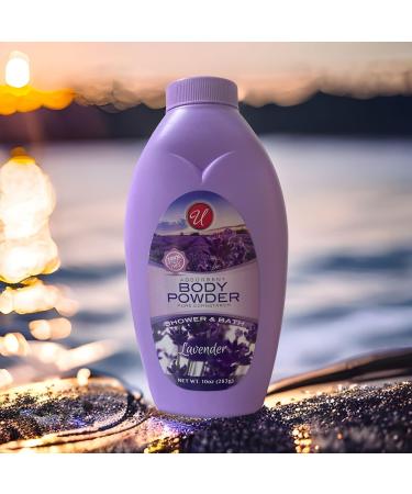 Absorbent Body Powder Pure Cornstarch Lavender Shower & Bath 10 oz. (2 Pack) - Buy Online on GoSupps.com