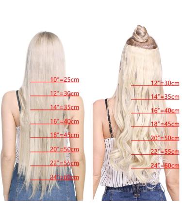 Buy Real Hair Clip-In Extensions | 25cm 5Clips Thick 7A Bleach Blonde - Soft Human Hair - Buy Online on GoSupps.com