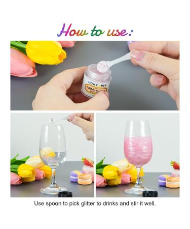 Buy Homy ARTY Edible Glitter - 3 Colors for Cakes & Drinks | Tasteless Powder for Easter Christmas & Parties - 4G per Dose - Buy Online on GoSupps.com