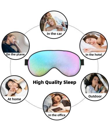 Colorful Wavy Abstract Sleep Mask | Double-Sided Soft Adjustable Eye Covers - Perfect for Shade & Reducing Eye Edema - Buy Online on GoSupps.com