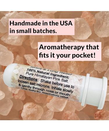 Urban ReLeaf Pure Pink Salt Himalayan Aromatherapy Nasal Inhalers - Set of 2 - 100% Natural Breathe Fresh Solution - Made in USA - Pocket Size - Buy Online on GoSupps.com