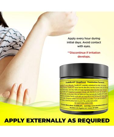 ScabiBLAST Mite Cream Lotion - Fast Relief from All Mites for Humans, Dermatologist Tested, Natural Blend - Get Rid of Mites Permanently - Buy Online on GoSupps.com