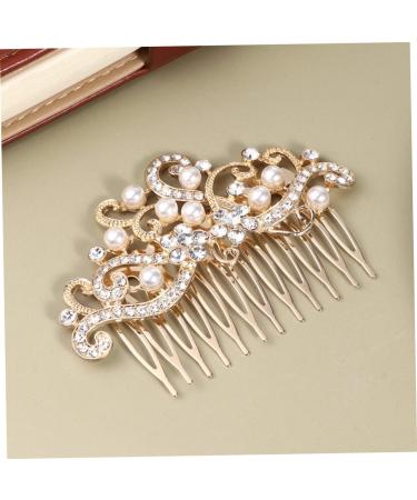 DOITOOL Hair Accessory for Women Bridesmaids Pearl Side Headpiece Hair Pearls Bride Veil Rhinestone Barrettes for Women Womens Headwear for Women Wedding Veils Miss Comb Fashion - Buy Online on GoSupps.com