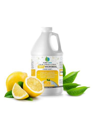 Antimicrobial Liquid Hand Soap (64 Oz) - Antibacterial Soap Refill - Hand Soap Refill Bottle - Cruelty Free Moisturizing Soap Calm Lemon Citrus 64 Fl Oz (Pack of 1)