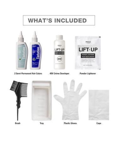 RED by Kiss Hair Color Kit - All-Inclusive Tintation with Bleach & Semi-Permanent Colors (Stormy Morning) - International Shipping Available - Buy Online on GoSupps.com