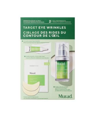 Murad Target Eye Wrinkles (3 Piece Value Set) - Retinol Eye Serum Targeted Wrinkle Corrector Retinol Eye Mask - Improves Undereye Puffiness Dark Circles and Reduces the Appearance of Fine Lines