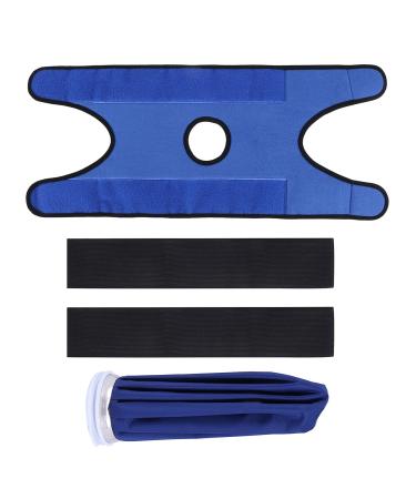 ecaqlin Ice Bags with Straps Hot Cold Therapy Reusable Ice & Wrap for Shoulder Back Knee .(9 Inch Blue)