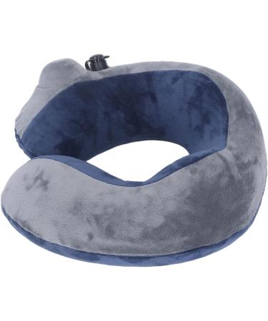 Xcello Self-Inflatable Travel Pillow | U-Shaped Portable Neck Support | Comfortable Crystal Velvet Case - Buy Online on GoSupps.com