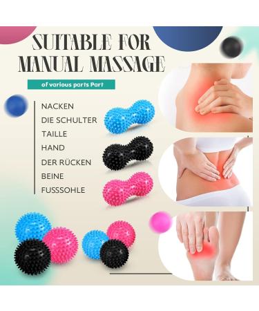 12-Piece Fascia & Massage Ball Set | Hedgehog Balls for Deep Tissue Relief - Back Legs Feet & Hands - Buy Online on GoSupps.com