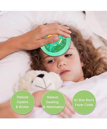 Kids Boo Boo Ice Pack with 5 Gel Cold Packs - Pain Relief for Children's Injuries and Fever - Soft Cover for Toddler's Wisdom Teeth and First Aid - Head, Neck, Arms, Legs - Buy Online on GoSupps.com
