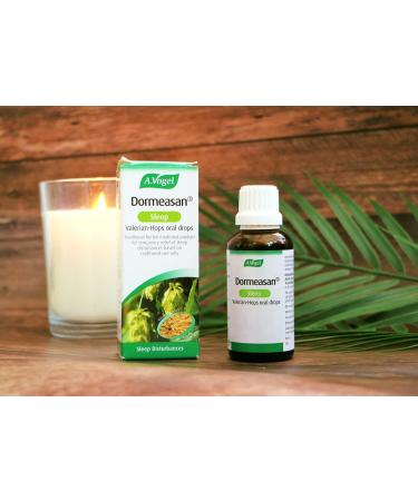 A.Vogel Dormeasan Sleep Valerian-Hops Oral Drops | Natural Sleeping Aid | 30 Drops Before Bed | 58-Day Supply | Fresh Valerian Root Extract | 50ml - Buy Online on GoSupps.com