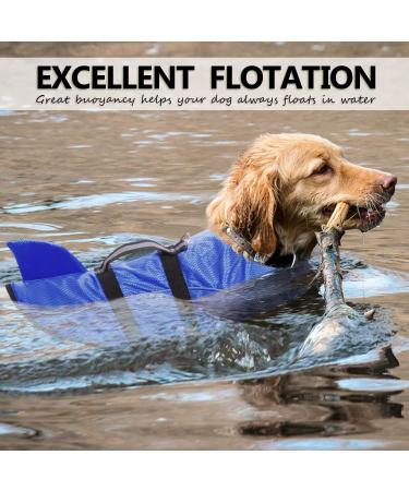 Buy Queenmore Dogs Life Jacket - Ripstop Swimming Vest for Small Medium & Large Dogs - Lifeguard Dog Vest with Lifting Handle - Perfect for Kayaking & Swimming (XS Blue) - Buy Online on GoSupps.com