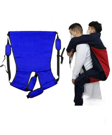Ultimate Mobility Aid for Seniors and Handicapped! Waterproof Oxford Cloth Patient Lift Sling Stair Slide Board Experience Comfort and Safety(Blue)