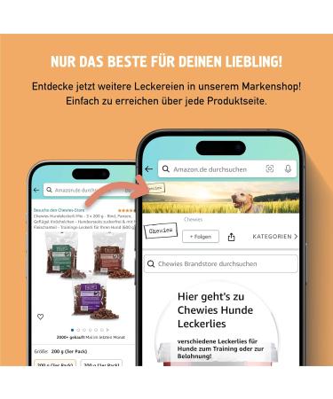Chewies Duck Training Bats - Grain-Free Sugar-Free Monoprotein Dog Treats - Soft & Reusable Packaging - Made in Germany (6 x 175g) - Buy Online on GoSupps.com
