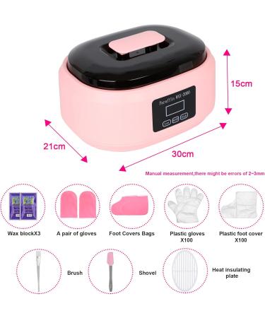 Forever Speed Paraffin Bath Set - 3400ml Wachsbad for Dry Hands & Feet | 900g Paraffin Wax Temperature Display 200W | Ideal Spa Gift in Pink - Buy Online on GoSupps.com