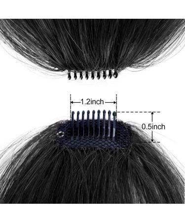 Bangs Hair Clip Air Bangs Fringe Clip in Bangs Real Human Hair Brown Fake Bangs Hair Wispy Bangs Clip in Hair Extensions for Women Girls Daily Wear (Gray Gold) - Buy Online on GoSupps.com
