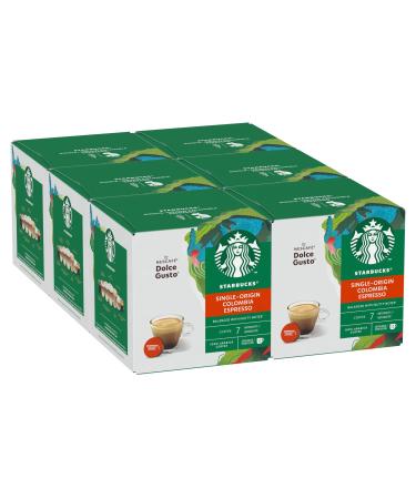 STARBUCKS STARBUCKS Single-Origin Colombia by Nescaf Dolce Gusto Amber Roast Coffee Capsules 6 x 12 (72 Capsules)