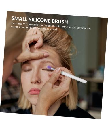 Baluue 16 Pcs Silicone Lip Brush Eyeshadow Brush Makeup Lipstick Lip Brush with Lid Bunny Ear Pearl Clip Pp - Buy Online on GoSupps.com