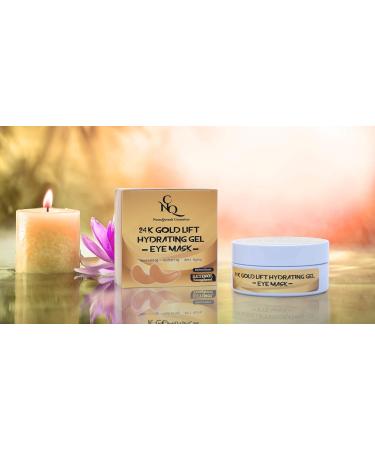24K Gold Lift Under Eye Mask - 30 Pairs Anti-Aging Hydrating Gel Patches with Collagen Retinol & Hyaluronic Acid - Dark Circle Treatment - Buy Online on GoSupps.com