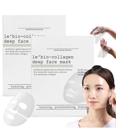 Le' Vanity Bio Collagen Mask Levanity Bio-Collagen Facial Mask Korean Glass Collagen Mask Bio-Collagen Hydrating Overnight Face Mask (8)