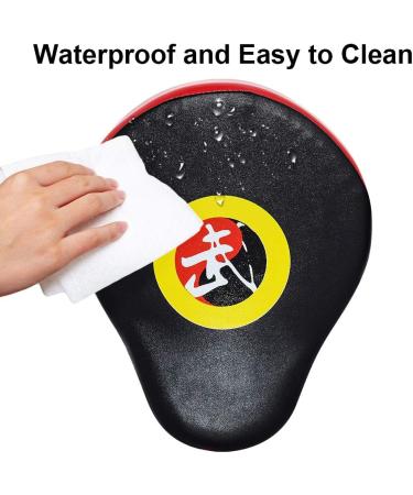 TLBTEK Curved Punching Mitts Boxing Pads for Kids Men & Women - Red - Buy Online on GoSupps.com