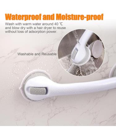HOMEE Shower Grab Bar 2 Pack Grab Bars for bathtubs and Showers 16 inch Bathroom Shower Grab Bar Removable Safe Suction Shower Handle for Senior Handicap Injury kid and Pregnant Women - Buy Online on GoSupps.com