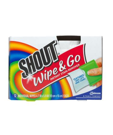 Shout Wipes Portable Stain Treater Towelettes - 12 ea - Buy Online on GoSupps.com